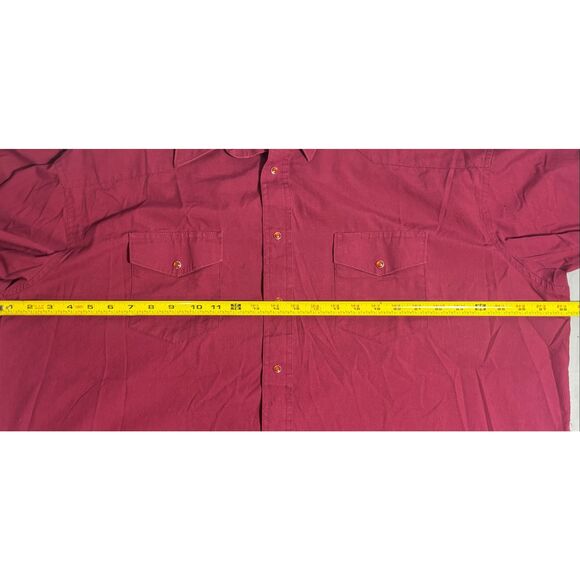 Vintage Wrangler Western Shirt Mens 2XL XXL Red X-Long 90’s - Picture 6 of 6